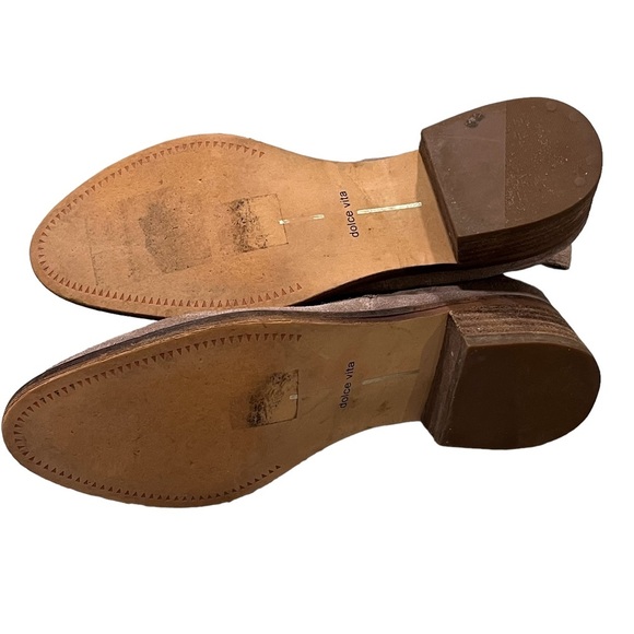 Dolce Vita Tan Suede Leather Tessey Ankle Booties - Picture 8 of 8